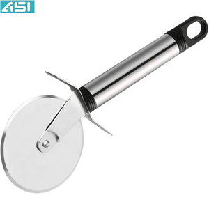 Cortador de rueda de Pizza personalizado de alta calidad, herramientas de horno de acero inoxidable 304 con mango de silicona, fabricado en fábrica, el mejor de su clase - Product Image 3