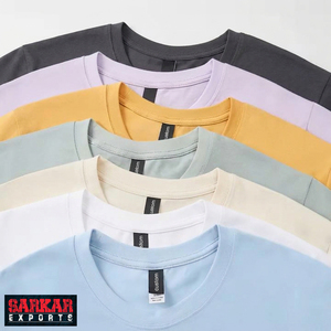 T-shirt à col rond et manches courtes OEM ODM, personnalisable sur le devant, 100 % coton, coupe ample, pour vêtements de travail d'entreprise, chemise publicitaire culturelle imprimée - Product Image 1