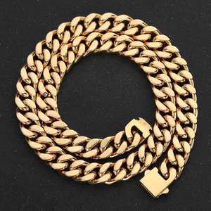 Unique Design Heavy Duty Cuban Chain <b>Necklace</b> Moissanite Gold Tone Polished Durable IGI Certified Street Fashion Hip Hop Jewelry - Product Image 2