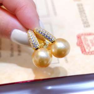 Fabricant en gros, boucles d'oreilles en argent 925 avec perle naturelle, polyvalentes, élégantes, cadeau d'anniversaire avec boîte cadeau élégante - Product Image 4