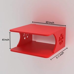 Étagère murale conçue exclusivement pour décodeur/routeur Wi-Fi/unité de divertissement TV (nombre d'étagères - 2) - Product Image 2
