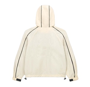 Chaqueta Cortavientos con Cremallera Más Vendida al por Mayor, Forro de Malla Transpirable, con Capucha, Logotipo Personalizado, Chaqueta Cortavientos para Hombre - Product Image 2