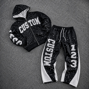Mejor Precio, Diseño Personalizado, Conjuntos Deportivos con Lavado Ácido al por Mayor, 100% Algodón, Estampado por Transferencia de Calor, Ropa de Otoño, Conjunto Deportivo con Lavado Ácido - Product Image 6