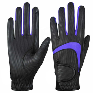 Guantes de equitación con logotipo personalizado, de la mejor calidad, multifuncionales, con diseño de dedos completos, antideslizantes, para unisex. - Product Image 1