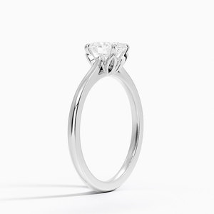 BOJ <b>Ring</b> 082 Oval Cut 925 <b>Silver</b> Floral Prong Stone <b>Solitaire</b> Diamond <b>Ring</b> 2ct D Color VVS1 Moissanite GRA Certified Sale - Product Image 2