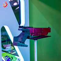 Machine de jeu de tir laser simulé, sport de course et de tir multijoueur, à monnayeur, en métal, pour intérieur