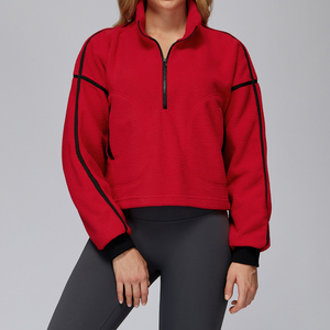 Newest Winter <b>Half</b> <b>Zip</b> <b>Fleece</b> Jacket Keep Warm Soft High Quality Jackets for Women Sport Yoga Outdoor Skiing Wear <b>Ladies</b> Jackets - Product Image 5