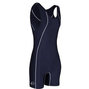 Nouveaux justaucorps de lutte unisexes personnalisés avec logo frontal, extensibles, légers, respirants, séchage rapide, 100 % polyester, international - Product Image 5