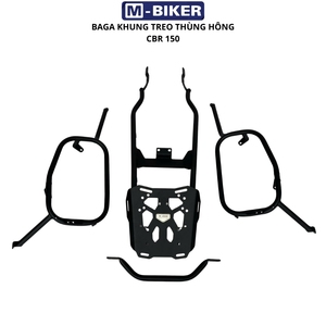 M-Biker Ph Kin สำหรับ CBR150 กล่องข้างแบบเต็มตัว พร้อมโครงกันน้ำ ติดตั้งท้ายรถ - Product Image 1