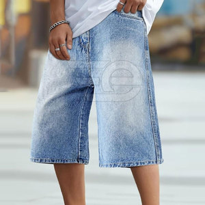 Pantalones Cortos de Mezclilla para Hombre, Corte Holgado, Estilo Casual de Verano, Transpirables, Corte Recto, Duraderos, Estilo Urbano - Product Image 2