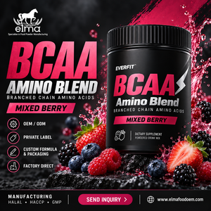Concentrado de Proteína de Suero de Leche Elma Food 1KG Sin Azúcar Añadido 50 Porciones Fórmula de Crecimiento Muscular con BCAA Proteína en Polvo Sin GMO - Product Image 1