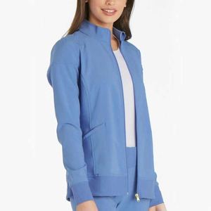 Blouse médicale respirante en tissu extensible avec fermeture éclair sur le devant, nouveau style, pour infirmières, automne-hiver - Product Image 4