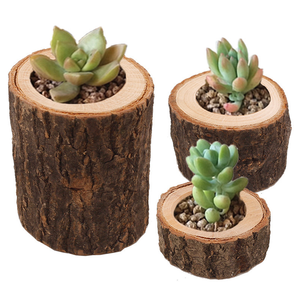 Support de bougie en écorce de bois pour la décoration de la maison, la décoration de mariage et les festivités de Noël, élégants porte-bougies en bois - Product Image 3