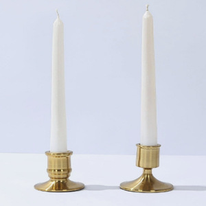 Gold Vintage Metal Taper Candle Holders Wedding Party Events Home Decorations <b>Candlestick</b> Holders <b>Brass</b> <b>Candlestick</b> Holder - Product Image 1