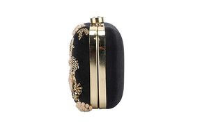 Hermoso Bolso de Mano Bordado de Poliéster Ligero Hecho a Mano de Alta Calidad, Diseño Floral Vintage, Elegante, Tradicional y Étnico - Product Image 1