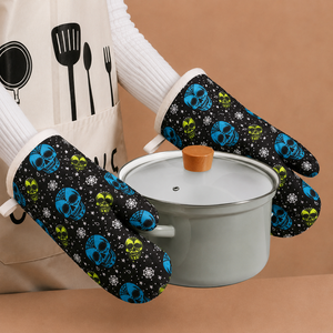 Beautiful Printed Design Multi Color Oven Mitt For Halloween 100% Cotton Oven Mitt With Custom Design at Lowest Price - Product Image 1