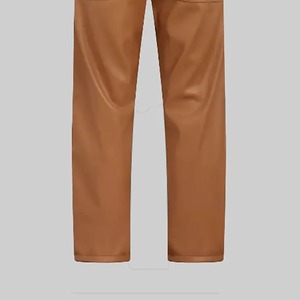 Pantalon en cuir pour homme avec logo entièrement personnalisé, toile vintage, imperméable, respirant, décontracté, couleur unie - Product Image 6