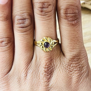 Premium Design Trendy Look Flower Shape <b>Ring</b> Amethyst <b>Statement</b> Dainty <b>Ring</b> Handmade Modern Floral Wholesale <b>Ring</b> For Women - Product Image 6