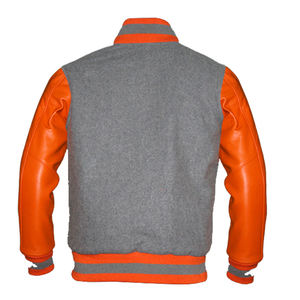 Vestes de baseball surdimensionnées personnalisées avec broderie en chenille pour hommes, vestes varsity noires et blanches pour l'hiver - Product Image 2