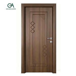 Puerta de Dormitorio GA-28L de Madera Sólida Personalizada con Elegante Diseño de Ranuras - Product Image 4
