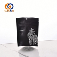 Sachet d'emballage en papier kraft refermable personnalisé avec logo imprimé coloré pour thé, épices, sachet en plastique à fermeture éclair en aluminium, pochette autoportante