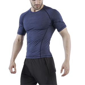เสื้อยืดคอมเพรสชั่นพิมพ์ลายตามสั่งสำหรับผู้ชาย OEM ODM ขายส่งเสื้อแขนสั้นออกกำลังกาย ฟิตเนส วิ่ง กระชับรูปทรง คุณภาพสูง - Product Image 3