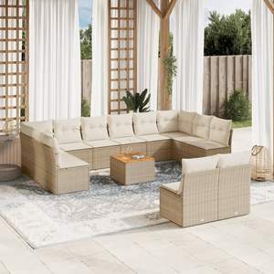 Beige Garden <b>Sofa</b> <b>Set</b> - Product Image 1