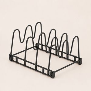 Wholesale Suppliers Iron Kitchen <b>Pot</b> Pan Storage Rack Lid <b>Holder</b> Countertop & Cabinet Cookware Organizer for <b>Pots</b> Pans and Lids - Product Image 2