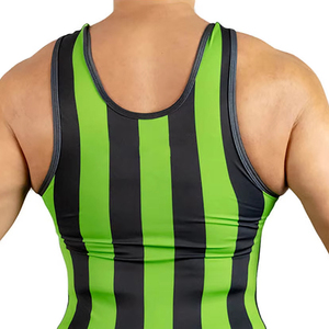 High Quality Sublimated Quick-Dry Breathable Spandex/Polyester Fitted Customizable <b>Weightlifting</b> Vest Wrestling <b>Singlet</b> - Product Image 4