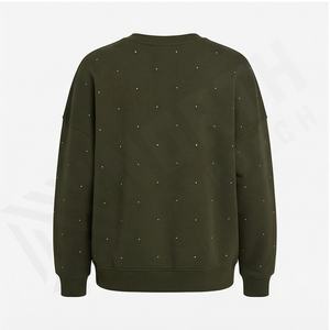 Sudadera con Capucha Informal, Estilo Urbano, Hombros Caídos, Tejido Grueso de Invierno, Antiarrugas - Product Image 3