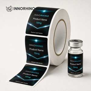 Etiquetas Personalizadas para Viales de Péptidos, BOPP, MBOPP, PET, PVC, Brillantes, Mate, Holográficas, Adhesivas, Impermeables, Impresas - Product Image 5