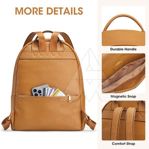 New Style Quality Made Leather <b>Backpack</b> Lightweight Leather <b>Backpack</b> Factory Direct Sale Leather <b>Backpack</b> - Product Image 5