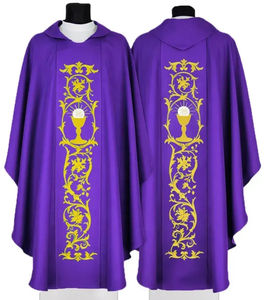 Robes de Chorale Unisexe Personnalisées OEM, Robes d'Église, Chasubles, Vêtements Liturgiques / Cape Verte Brodé - Product Image 1