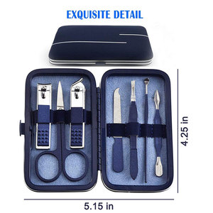 Professional & Home Use Stainless Steel High Quality Portable Nail Care <b>Kits</b> for <b>Manicure</b> & Pedicure - Product Image 5