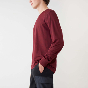 T-shirt vierge à manches longues en coton doux de qualité supérieure, prix de gros abordable, faible MOQ, personnalisable avec logo - Product Image 2