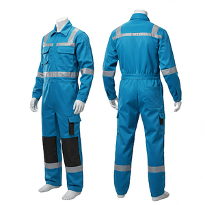 Ropa de seguridad laboral gris claro 3XL, mono clásico de seguridad, ignífugo, antiestático, mono de trabajo duradero con logotipo personalizado. - Product Image 1
