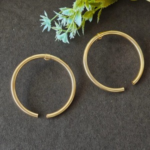 Metal Craft Dropshipping Ready Brass Earrings <b>Blind</b> Shipping Brass Earrings Solid Color Custom Factory Wholesale Item Earrings - Product Image 4