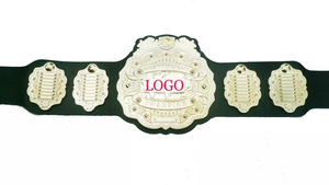 Ceinture de championnat de lutte en cuir personnalisée, imperméable, à taille haute, avec barre super incurvée de 50 mm de diamètre et 1,5 m de longueur, unisexe, pour récompense sportive - Product Image 4