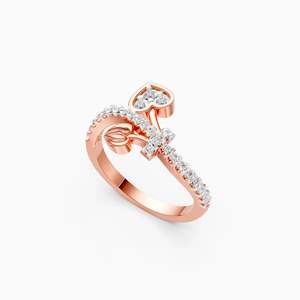 แหวนเพชรเพาะเลี้ยงในห้องปฏิบัติการ JEWELLERY PLANET IFJR-540 สีโรสโกลด์ ทอง 9K รับรองโดย IGI ทรงบริลเลียนท์ ดีไซน์ทันสมัย คลาสสิก เหมาะสำหรับทั้งชายและหญิง ใช้สำหรับหมั้น - Product Image 4