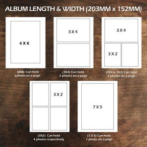 Album photo familial de mariage en cuir véritable fait main, écologique, de haute qualité, avec pages durables cousues, style scrapbook - Product Image 5