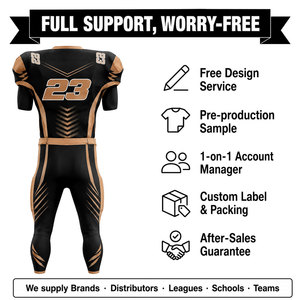 Camiseta de Fútbol Americano Personalizada para Hombre, Sublimada, Transpirable, de Poliéster, Cuello en V, Manga Corta, Número de Equipo 23 - Product Image 3