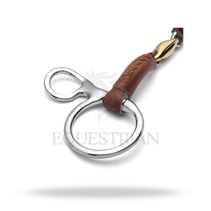 Mors à rênes recouvertes de cuir Baucher pour l'entraînement et le contrôle équestre - Product Image 4