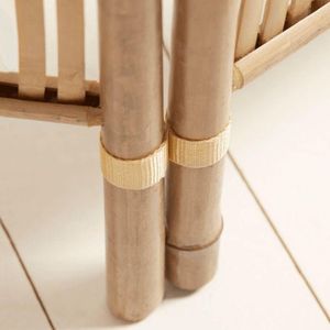 Separador de ambientes ecológico de bambú, diseño plegable de 3 paneles para salas de estar y oficinas - Product Image 3
