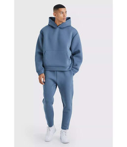 Sudadera con Capucha y Bolsillos Laterales, Unisex, con Logotipo Personalizado, de 2 Piezas, Gruesa, Ecológica, Transpirable, 100% Algodón, para Invierno - Product Image 5