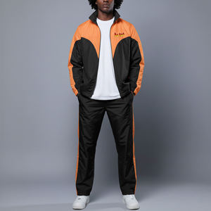 New OEM/ODM Winter Windbreaker <b>Set</b> Custom Logo Plus Size Hooded Tracksuit USA & UK Street Style Men's Custom Windbreaker <b>Sets</b> - Product Image 6
