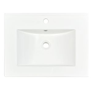 Lavabo Moderno para Baño de 24 Pulgadas, Diseño Elegante y Contemporáneo - Product Image 1