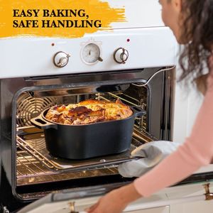 หม้อเหล็กหล่ออเนกประสงค์พร้อมฝาปิดสำหรับตุ๋นและย่าง - Product Image 5