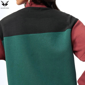 Blouson Bomber Femme 2026 OEM ODM à Blocs de Couleurs, Manches Longues, Col Montant, Fermeture Éclair, Longueur Courte, Design Contrastant pour l'Automne - Product Image 5