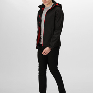 Polyester / Nylon Softshell Men <b>Workout</b> Windproof Windbreaker Winter Hiking Nylon Half Zipper <b>Jacket</b> - Product Image 4