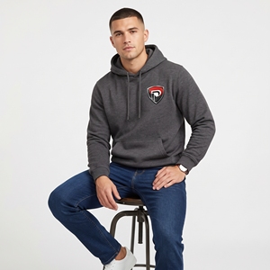 Sweat-shirt à capuche gris foncé pour homme Dumela avec logo imprimé sur le devant, coupe classique, pull en molleton décontracté, vêtement d'automne - Product Image 6